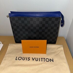 Louis Vuitton Black and Blue Toiletry Bag